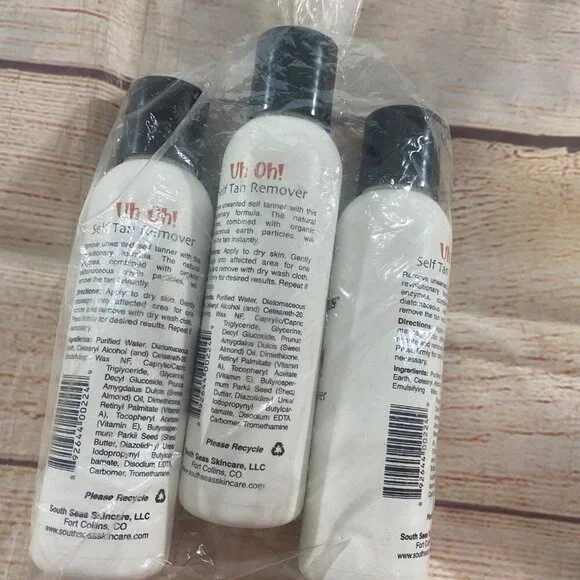 South Seas Bundle Of Three Uh Oh Self tan Remover - New - Picture 4 of 6